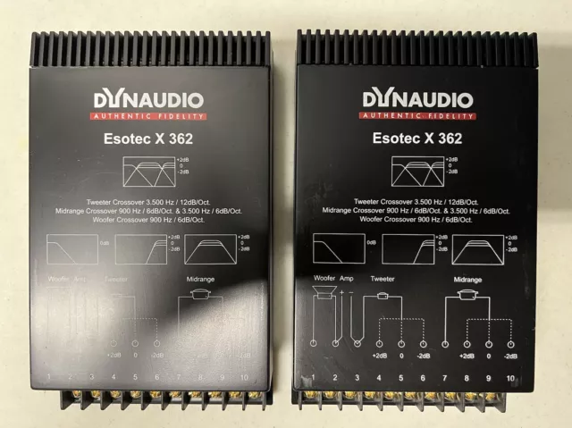 DYNAUDIO X362 ESOTEC 3-WAY CROSSOVERS for COMPONENT MIDS SPEAKERS TWEETERS