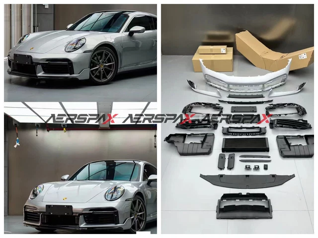 UNPAINTED REAR WING Front Bumper Body Kit for Porsche 911 992 Turbo ...