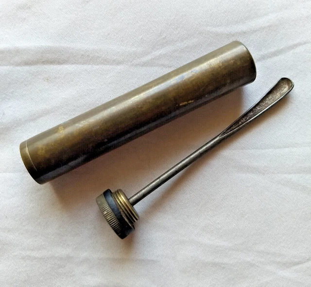 ORIGINAL WW1 / WW2 British Army SMLE Lee Enfield Rifle Brass Oil Bottle