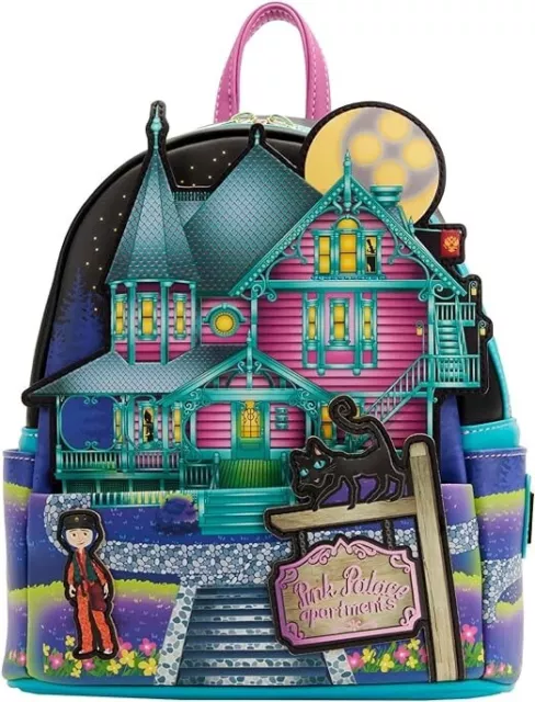 Loungefly Coraline Laika House - Glows in Dark Mini Backpack NEW WITH TAGS