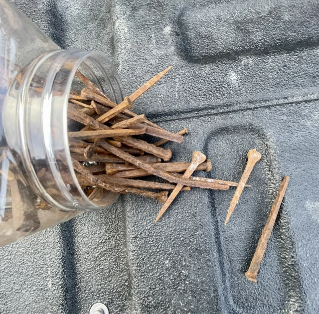Old Horseshoe Nails Lot Vintage