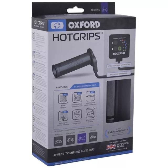 Oxford Touring Heated Hot Grips Motorcycle Grips UK Specific EL691 UK