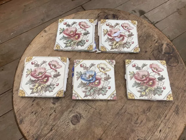 victorian fire place tiles