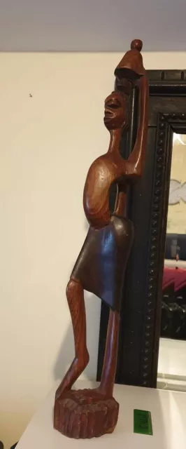 Scultura in legno Artigianato Etnico africano h. 53 cm.