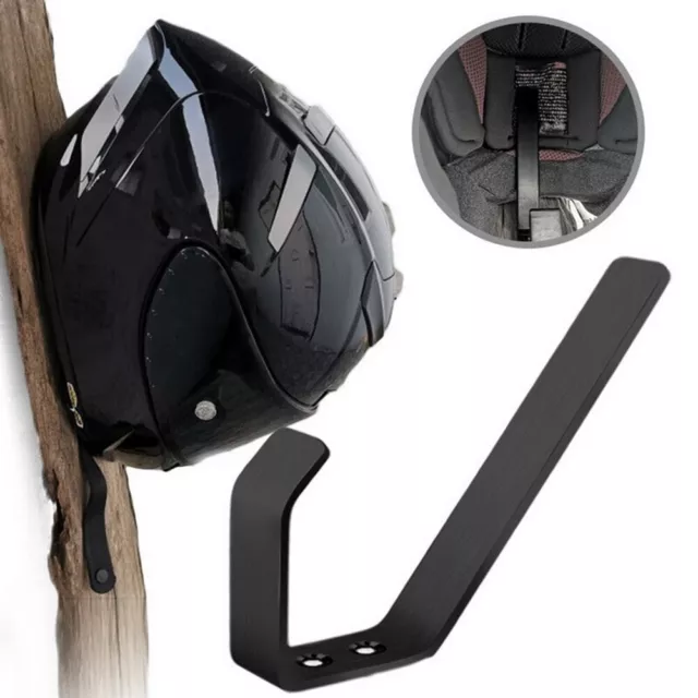 Gancio appendiabiti cappelli moto in acciaio inox con viti di montaggio scaffalatura di montaggio a parete