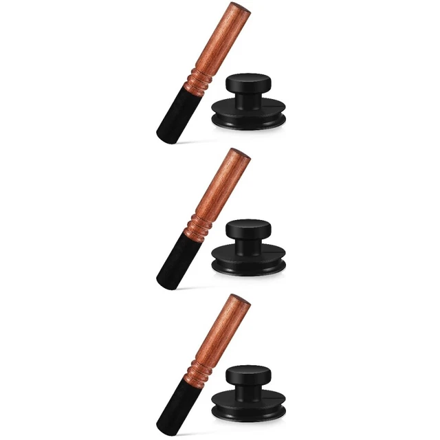 3 pz Sound Bowl maniglia sollevamento ventosa di ricambio tazze con Singing Bowl Mallet Buddha