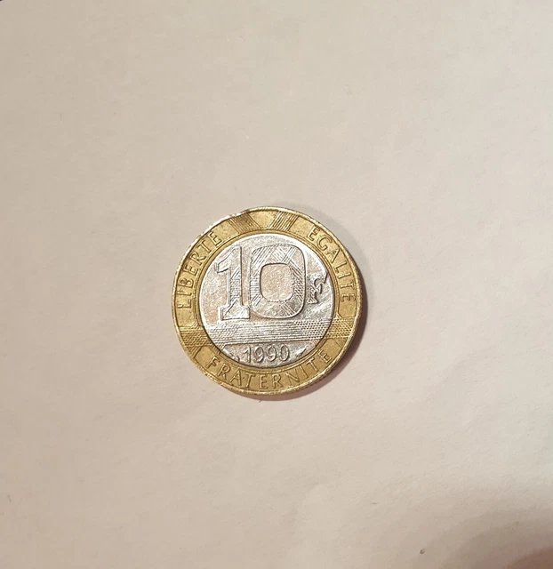 Pièce 1990 de 10 Francs GENIE DE LA BASTILLE République Française