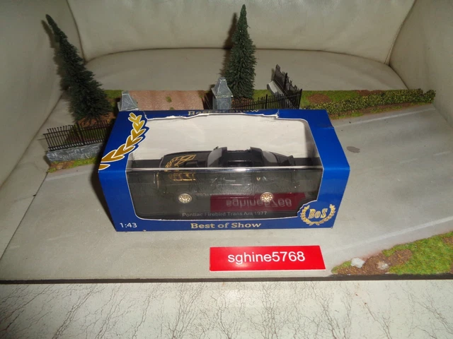 Modèle Réduit Pontiac Firebird Trans Am 1977 - 1:43 IXO Models, Couleur Noire, Diecast Neuf En Boîte