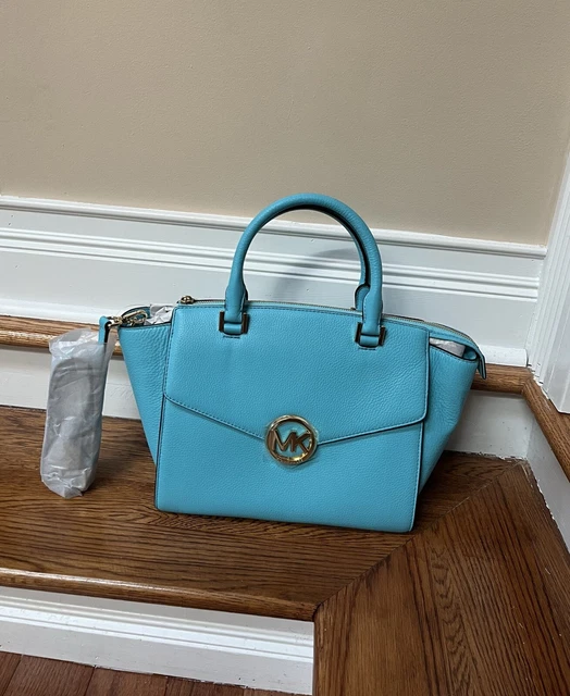 Michael Kors Hudson Large Satchel/Handbag Aquamariane