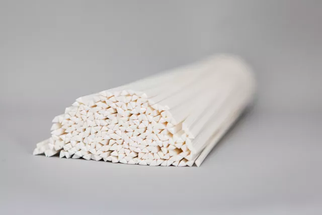 PP Plastic welding rods (3mm) white , pack of 30 pcs /triangular shape/