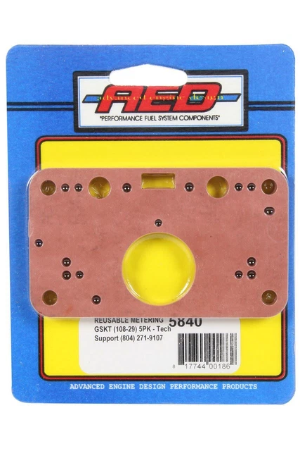 Advanced Engine Design Reusable Metering Block Gaskets (5) 5840