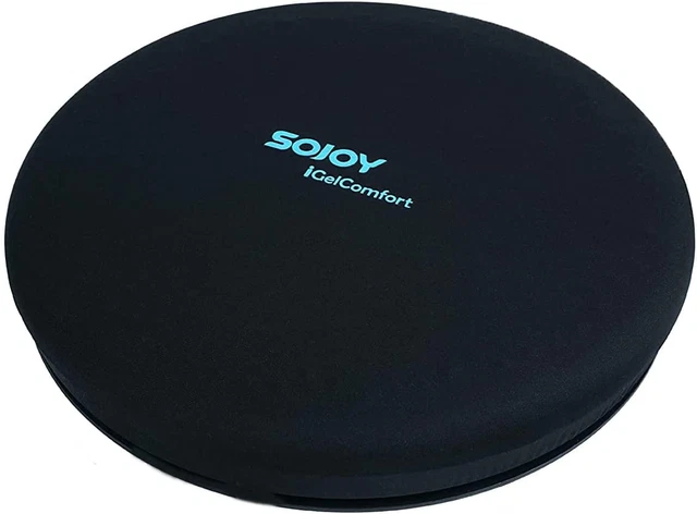 Sojoy Igelcomfort Coussin De Siège Pivotant En Gel Avec Mousse À Mémoire De Form