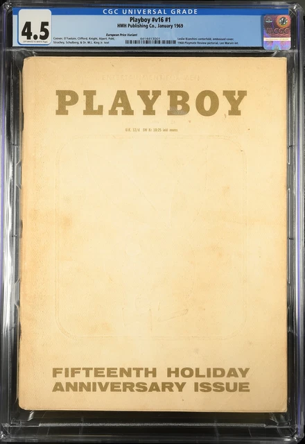 Playboy Magazine Fifteenth 15th Holiday Anniversary Issue