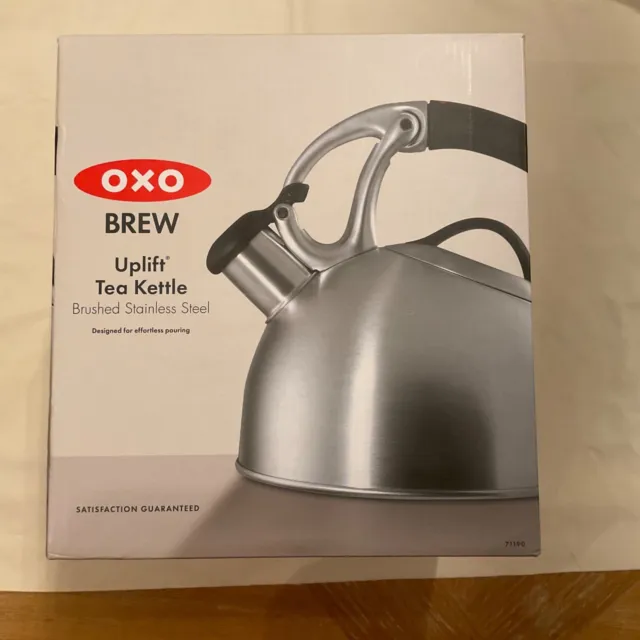 OXO UPLIFT TEA KETTLE Brushed Stainless Model 71190 NEW