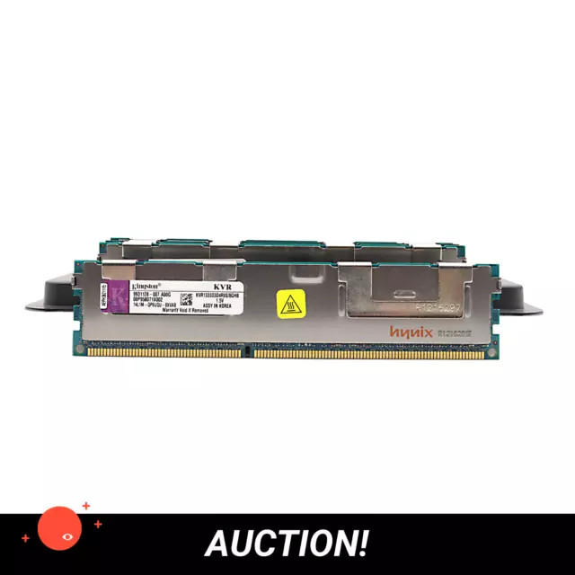 32GB (4x 8GB) Kingston DDR3 | 2Rx4 | PC3-10600R | KVR1333D3D4R9S/8GHB | 1333Mhz