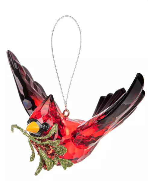 Ganz Kissing Krystal (Acrylic) Cardinal in Flight Orn. Free Ship USA