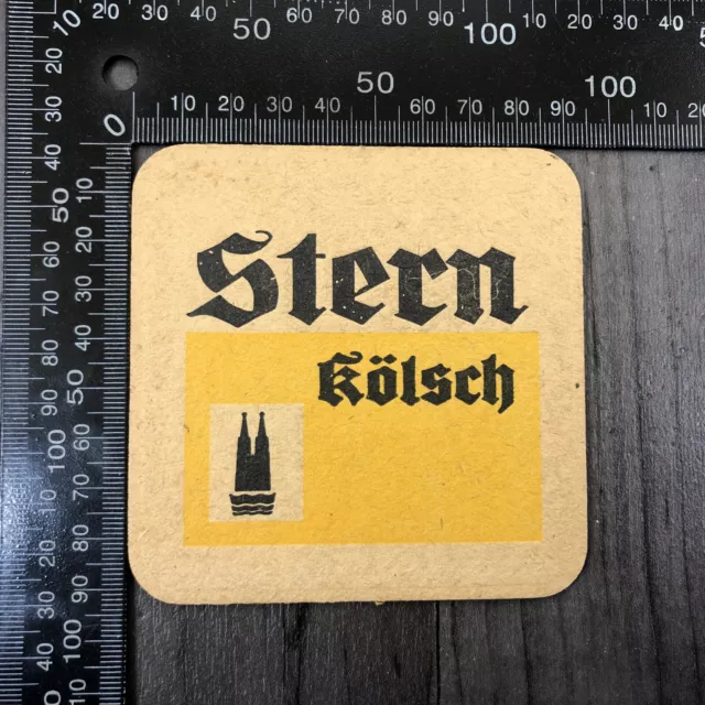 Authentic Vintage Cardboard Beer Mat Coaster Stern Kolsch Dat Pittermanche Rare