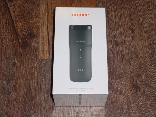 Ember 12oz Temperature Control Travel Mug 2 Black Smart Mug TM191200US Brand New