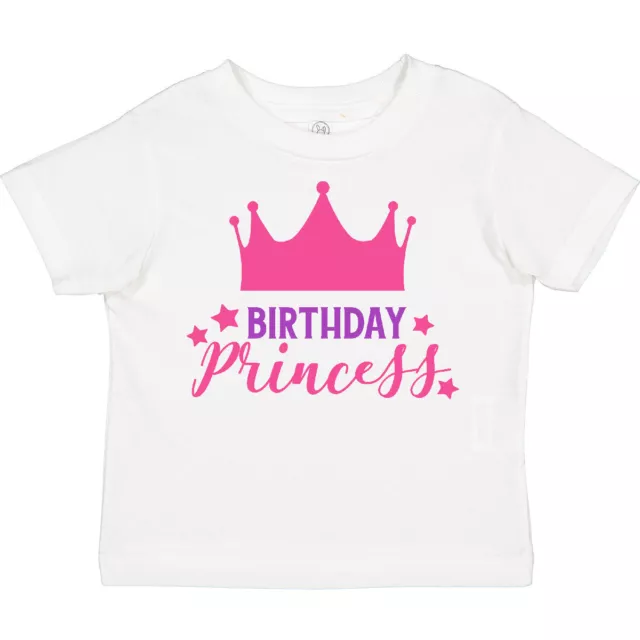 Inktastic Birthday Princess, Little Princess, Crown, Stars Toddler T-Shirt Queen