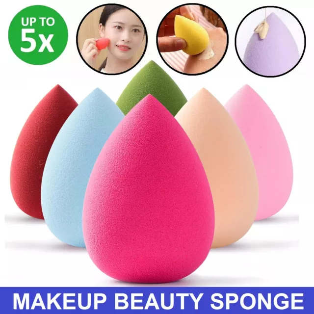 Beauty Sponge Foundation Cosmetic Puff Set Soft Face Make Up Washable Smooth AU