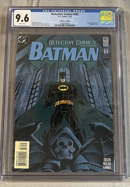 DETECTIVE COMICS #682 CGC 9.6 (1995) KGBeast APP EMBOSSED COVER Keaton Batman