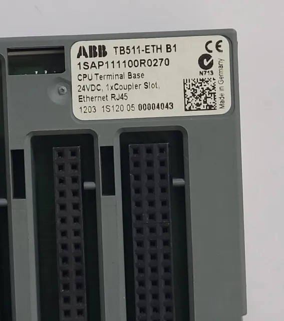 ABB TB511-ETH B1 1SAP111100R0270 CPU Terminal Base Nouveau Livraison Gratuite 3