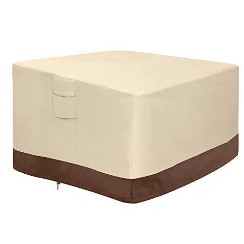 Fire Pit Cover,100% Waterproof Square Gas Firepit Table Cover,Outdoor Heavy