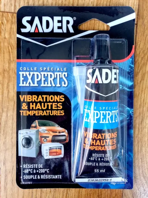 Sader Colle Vibrations & Hautes Températures - Souple Extra Forte - Four 55 ml