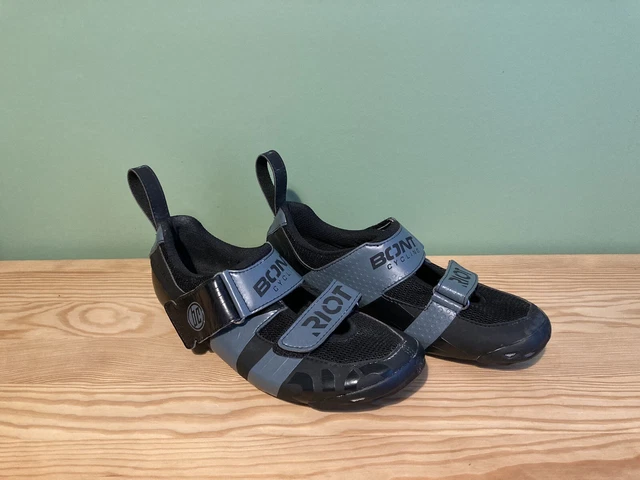 Bont Riot TR + Rad-/Triathlonschuhe - schwarz/grau - Größe 40