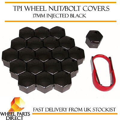GEN2 Black Wheel Bolt Nut Covers 17mm Nut for Nissan Qashqai [Mk2] 14-17