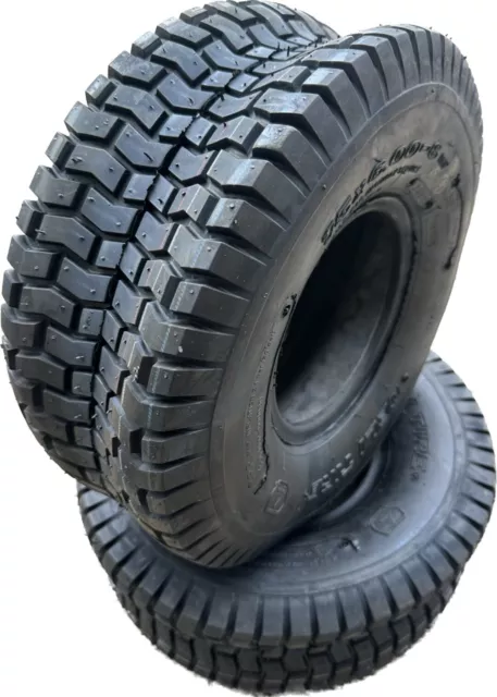 2x 15x6.00-6 Ride on Lawn Mower Tyres