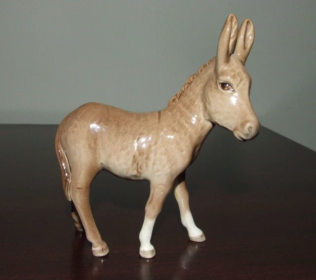 Vintage John Beswick Donkey Mule Figurine G2267 England Nativity Porcelain