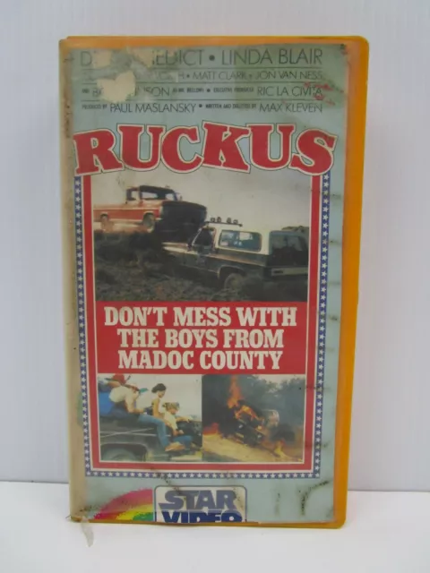 Ruckus VHS Tape, Vintage Video, Movie, Ex Rental