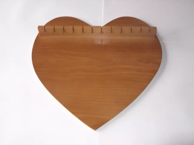 12pc Heart Wooden Spoon Display Rack ( Pine )( huge range - see list )