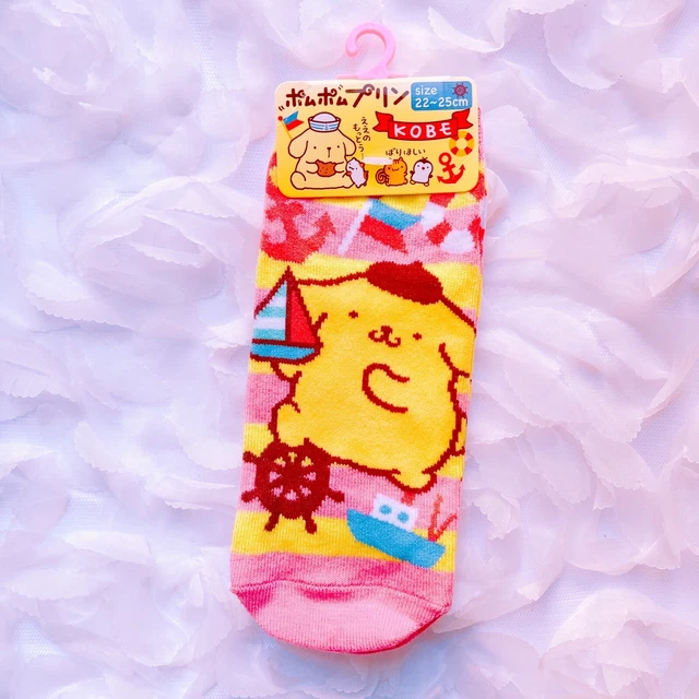 Sanrio Japan Kawaii Kobe Exclusive Pompompurin Socks Sanrio Japan Kawaii Kobe Exclusive Pompompurin Socks