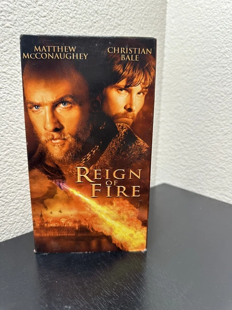 REIGN OF FIRE (VHS 2002) McConaughey Christian Bale Fantasy Dragons $8.