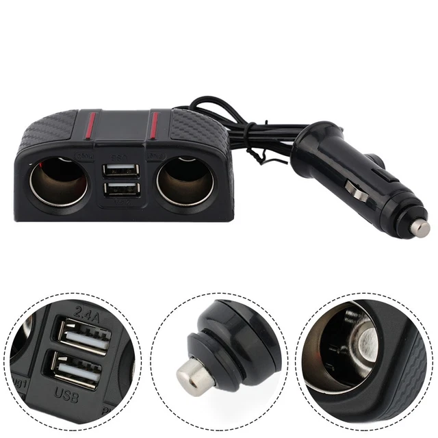 Double adaptateur USB 12 V alimentation de sortie pour charge rapide