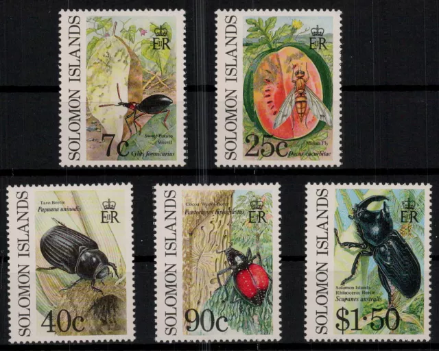 Salomoninseln; Schädliche Insekten 1991 kpl. **