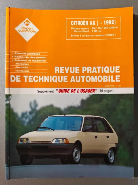 Revue Pratique De Technique Automobile l'ea Citroën AX