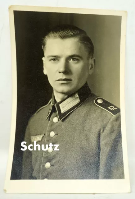 Foto Soldat Wehrmacht 2.WK WW II 62. Regiment Portrait ORIGINAL /P7