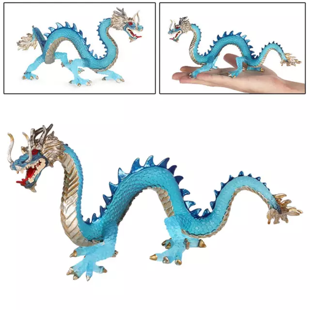 Hand Painted Chinese Dragon Figurine Classic Chinese Legendary Mythical