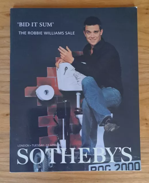 Robbie Williams 'Bit It Sum' - Sotherby's Sale Catalogue Brochure, April 2001.