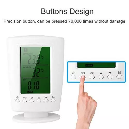 110-240V Prise de Thermostat sans Fil, Wireless Thermostat dambiance programmab 2
