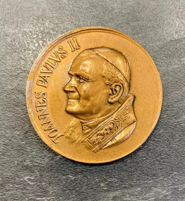 Medaille Gedenkmünze Papst Johannes Paul II 1987 Kupfer