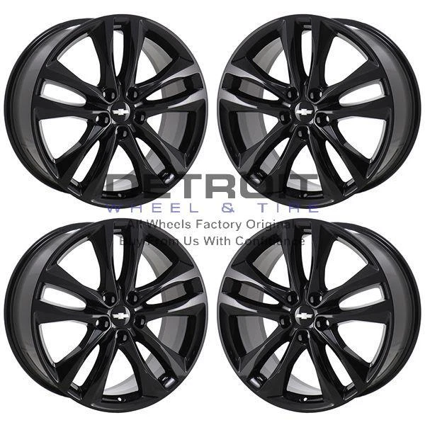 19& CHEVROLET MALIBU Gloss Black Exchange Wheels Rims Factory Oem 5857
