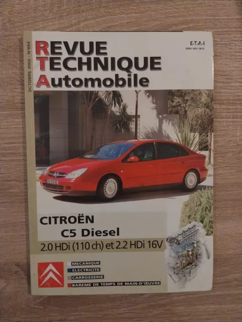 Revue Technique Citroen C5 D 2.0 2.2 HDi 16v X Sx Exclusive Auto Rta C5 Diesel