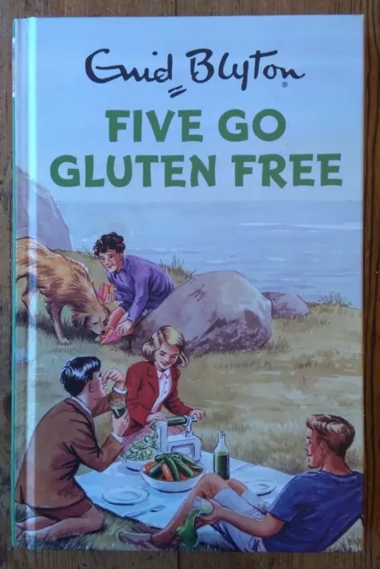 Enid Blyton book Five go gluten free for Grown ups Retro Adults Fun gift New