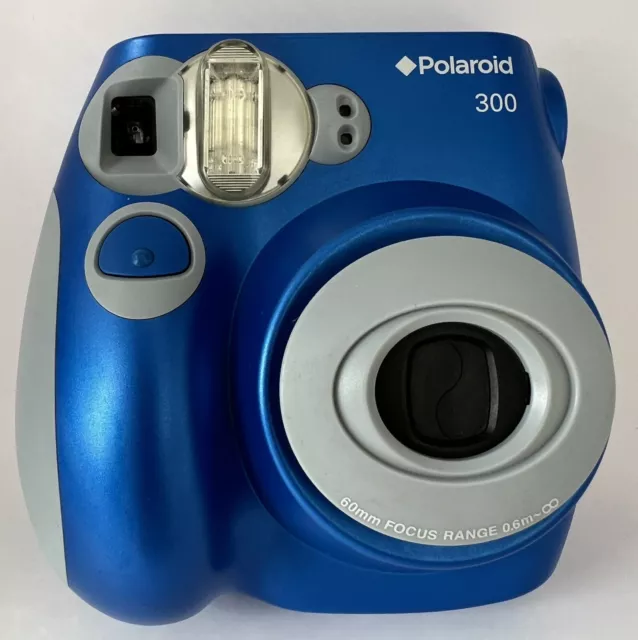 Polaroid 300 Instax Mini Instant Film Camera Blue Used