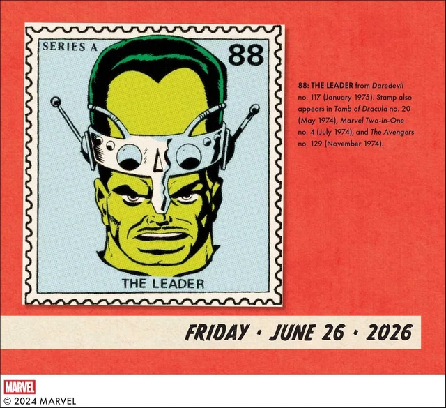 MARVEL ENTERTAI MARVEL Value Stamps 2026 Dayto (Calendar) (PRESALE