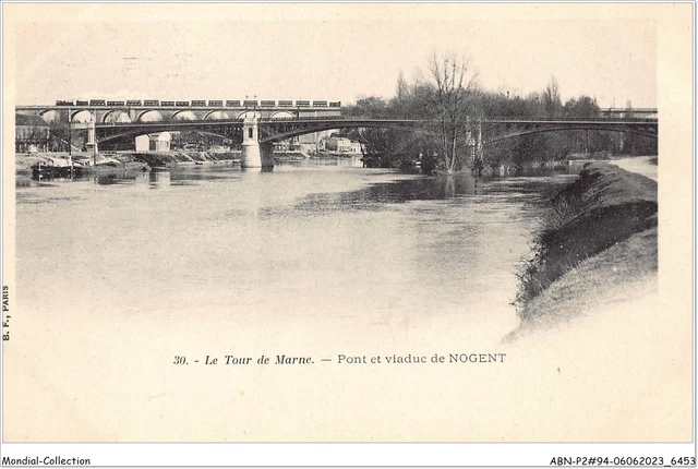 ABNP2-94-0155 - la tour de marne - le pont et viaduc de NOGENT